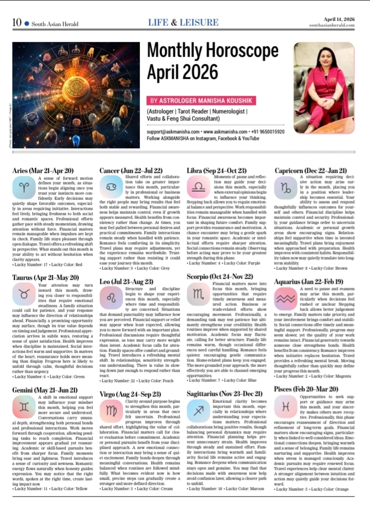 April Monthly Horoscope - 2026